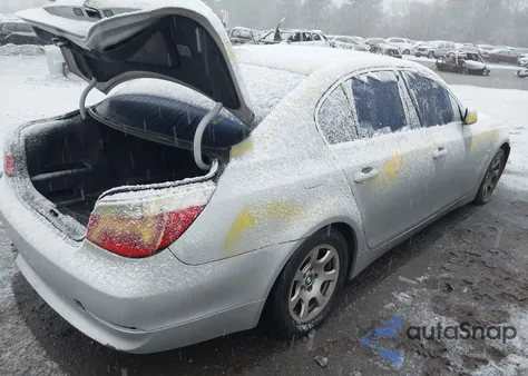 2004 BMW 525I из США, поврежденный, VIN WBANA53564B848575